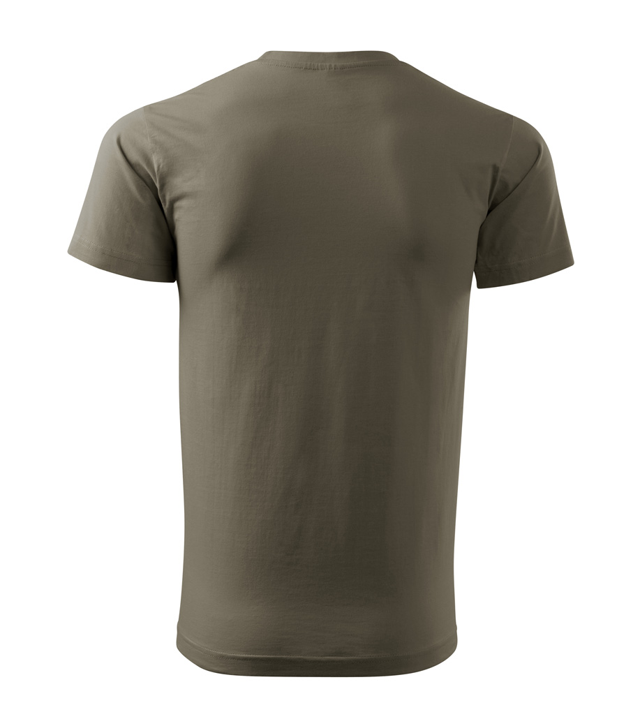 Ficerd Magliette Uomo Taglie Forti – 3 T-shirt Maniche Lunghe In Cotone, Scollo A U, Nero, Verde Militare, Grigio Chiaro (5XL)