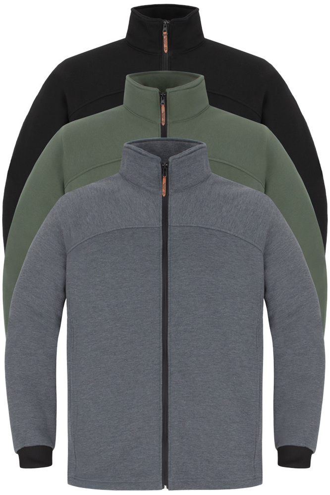 Herren-Sweatshirts in Übergröße mit Reißverschluss 3XL-8XL (66-84)
