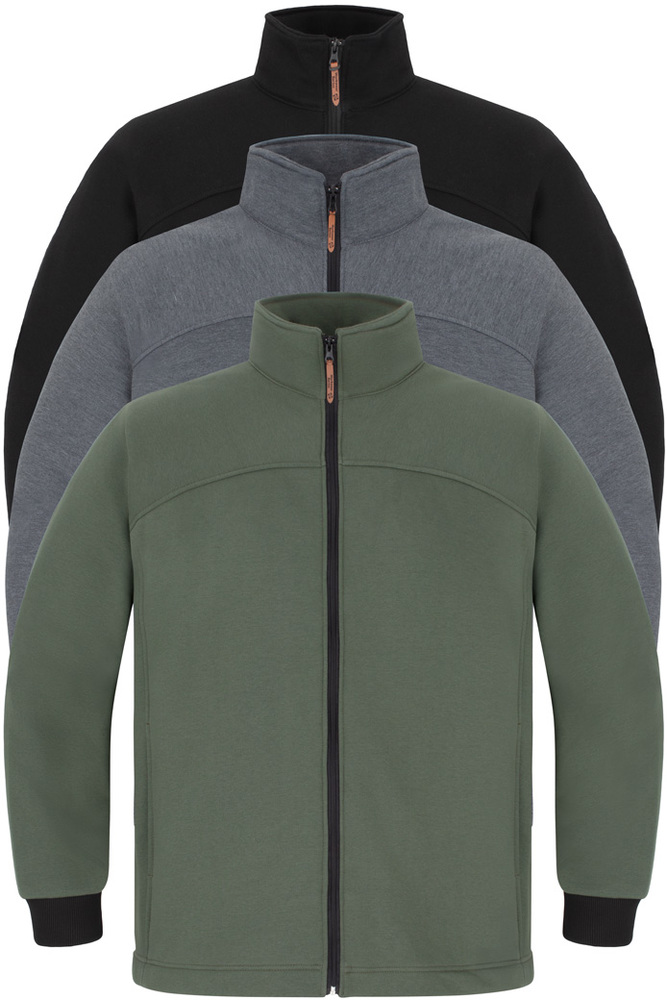 Hanorace bărbătești cu fermoar, mărimi mari 3XL-8XL (66-84)